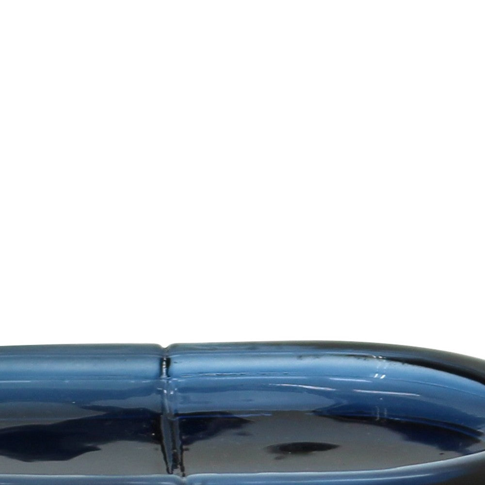 Portasapone in vetro blu - serie Notte