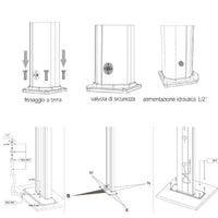 Doccia Solare Energy Pro 75Lt In Alluminio Con Pulsante Temporizzato E Lavapiedi  Colore Bianca Cv-A930/9001