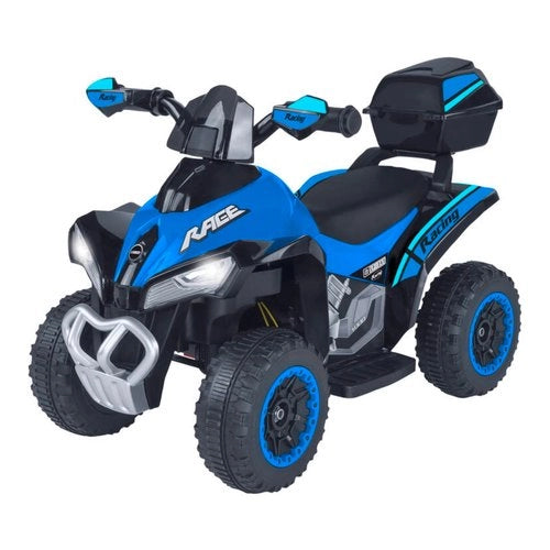 Moto elettrica globo 42898 espidko moto quad 8,4v 4,5 ah litio blu