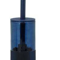 Portascopino in vetro blu - serie Notte