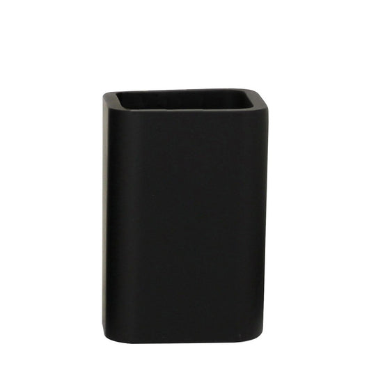 Bicchiere in poliresina nera - serie Onice