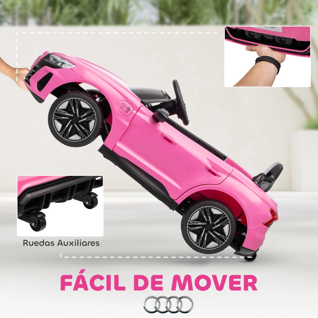 Auto Elettrica per Bambini AUDI RS e-tron GT ¨C Xylo ¨C Rosa con Telecomando 103x58x41 cm