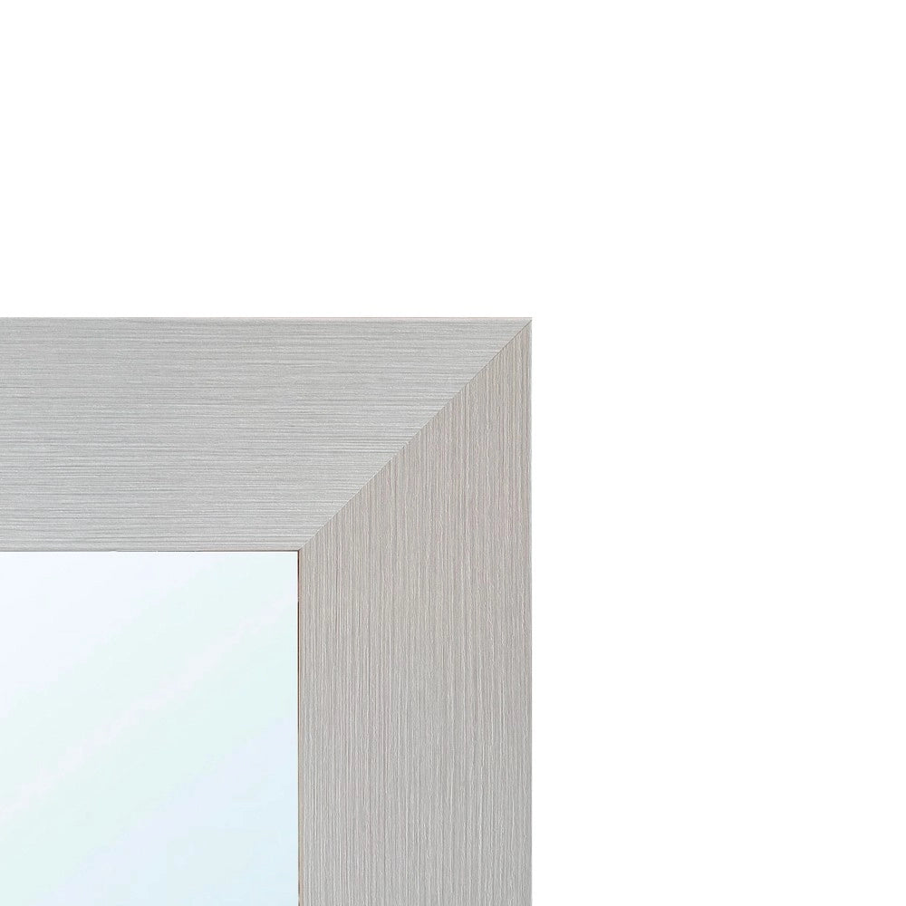 Specchiera Loto Rettangolare con Cornice larice beige 102x65 cm. – Eleganza Naturale per Ogni Ambiente