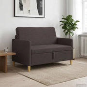 Divano con Storage Marrone Scuro 122 x 78 x 87 cm Poliestere 42036895