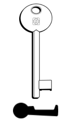 SILCA CHIAVE PATENT PASSE PARTOUT 6P1D NUMERI PARI OTTONE DO confezione da PEZZI 5