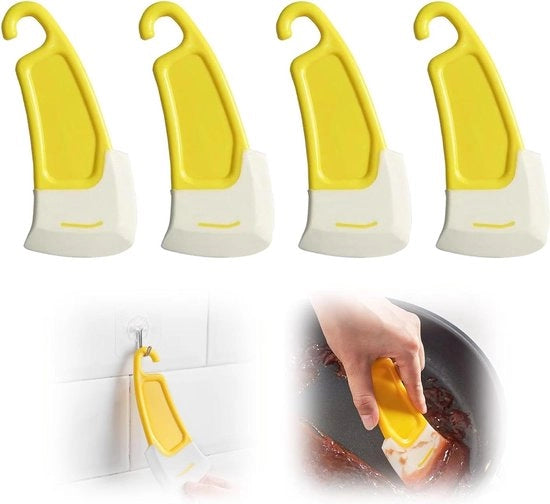 Set di spazzole in silicone per la preparazione della pasta per torte di cioccolato - 4 pezzi