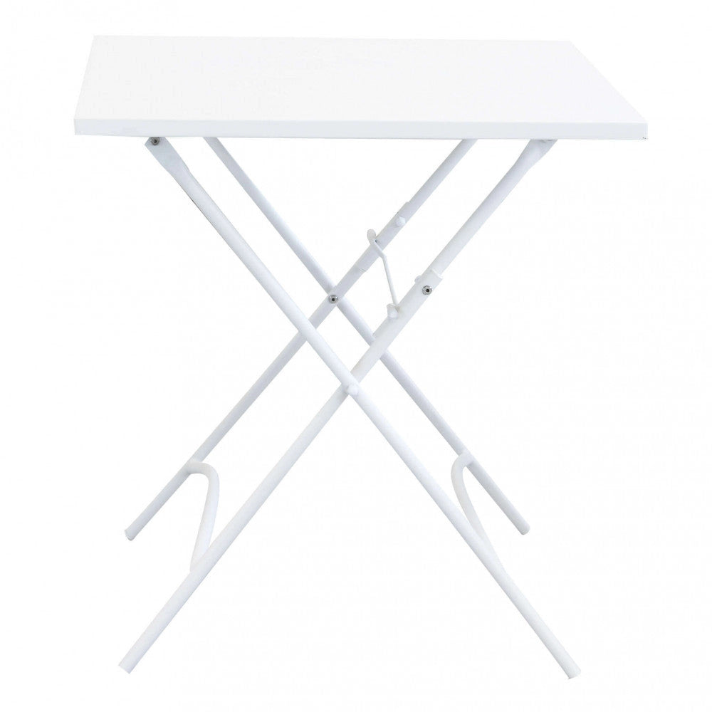 Tavolo Bristol 70x70x72 h cm in Acciaio Bianco