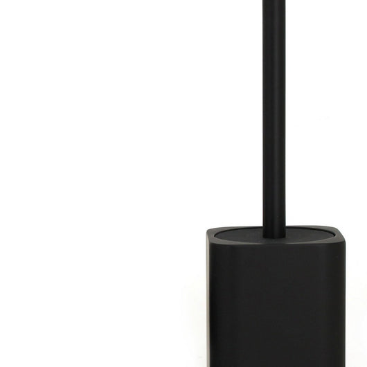 Portascopino in poliresina nera - serie Onice