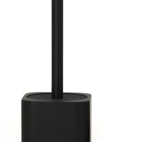 Portascopino in poliresina nera - serie Onice