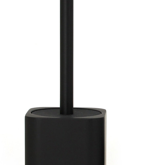 Portascopino in poliresina nera - serie Onice