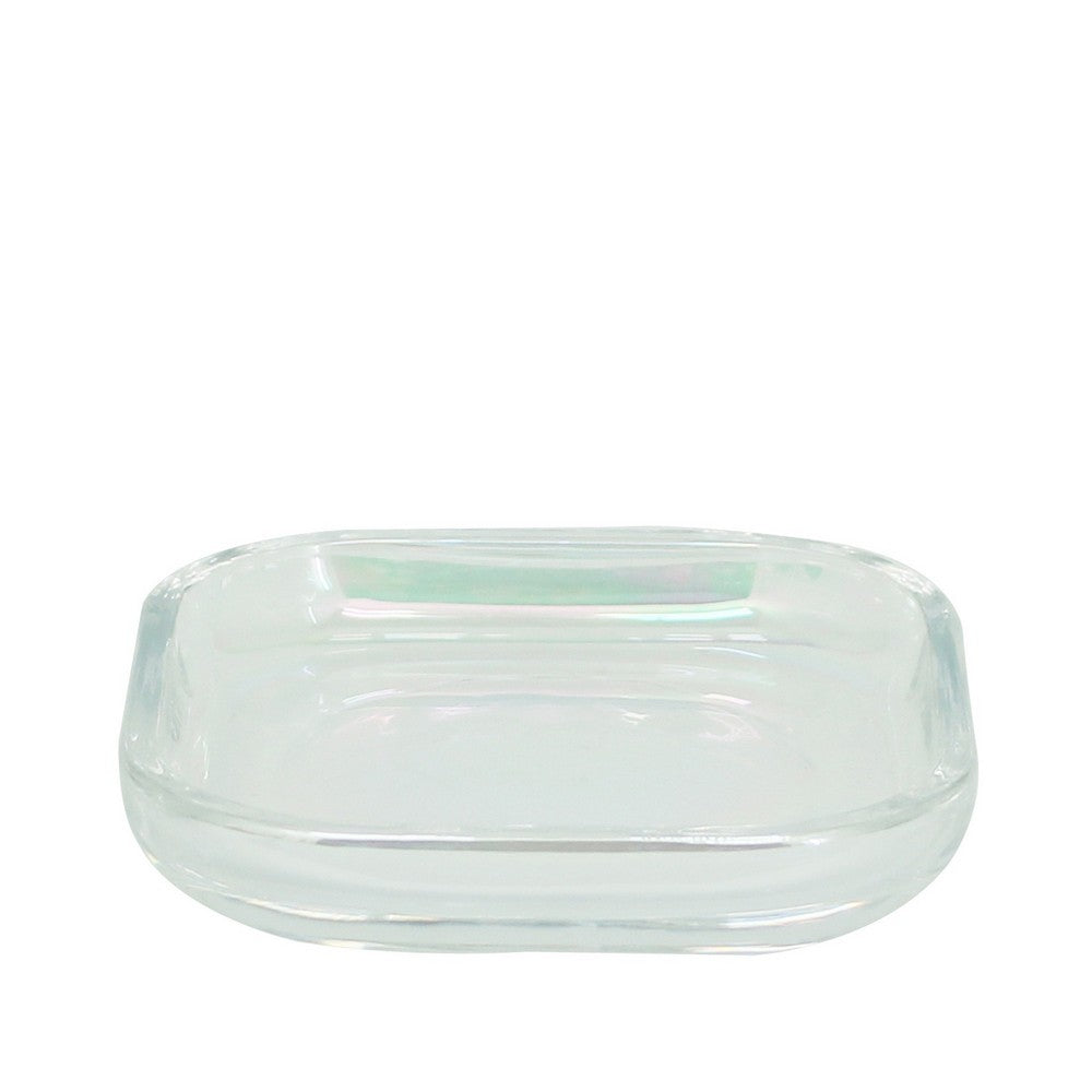 Portasapone in vetro trasparente - serie True