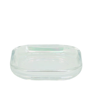 Portasapone in vetro trasparente - serie True