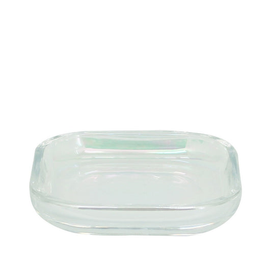 Portasapone in vetro trasparente - serie True