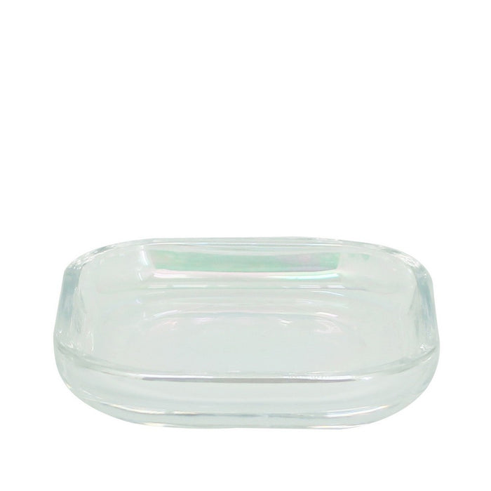 Portasapone in vetro trasparente - serie True