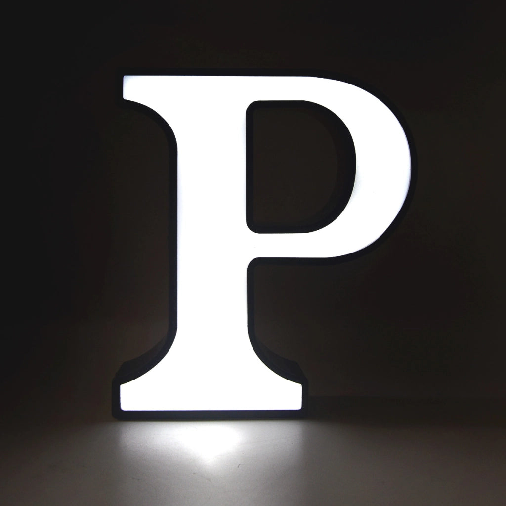 DECORAZIONE LUMINOSA LED A BATTERIA LETTERA P - IDEALE PER EVENTI COMPLEANNI E DECORAZIONI PER LA CASA