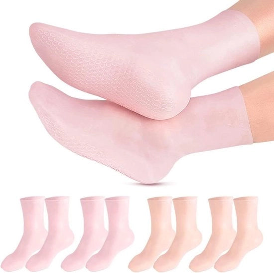Sokke umidificanti per uomo e donna, gelsokke per idratare i piedi, calze umidificanti per piedi secchi, gelsokke in cotone per idratare le unghie dei piedi, gel per piedi idratanti con silicone a forma di spazzola