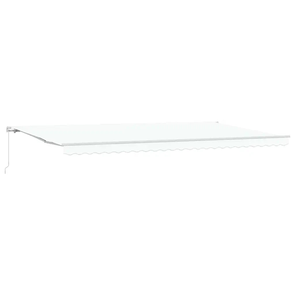 Tenda Retrattile Bianco 600 × 300 cm Poliestere e Alluminio 3331645