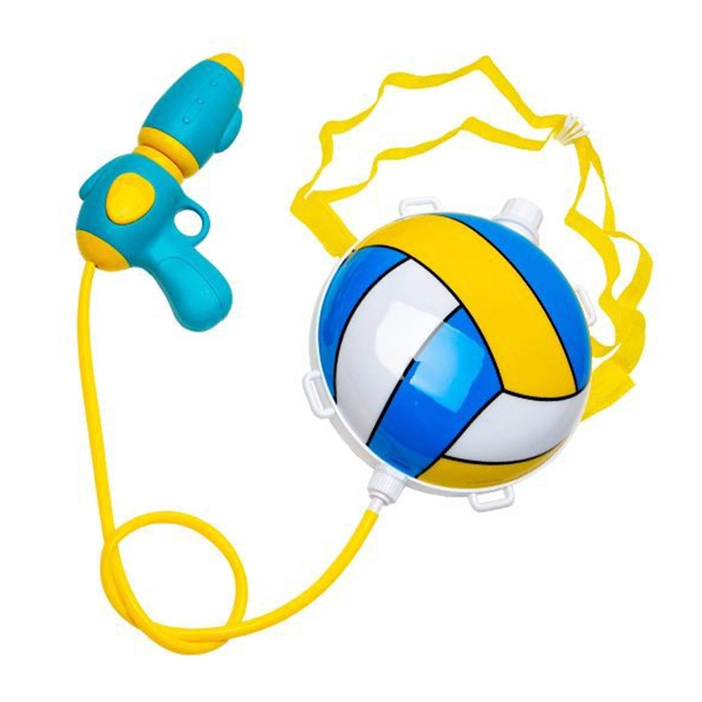 Trade Shop - Pistola Ad Acqua Con Zainetto A Forma Di Pallone Volley Da 1.5 Lt Gioco Bambini 6722110 -