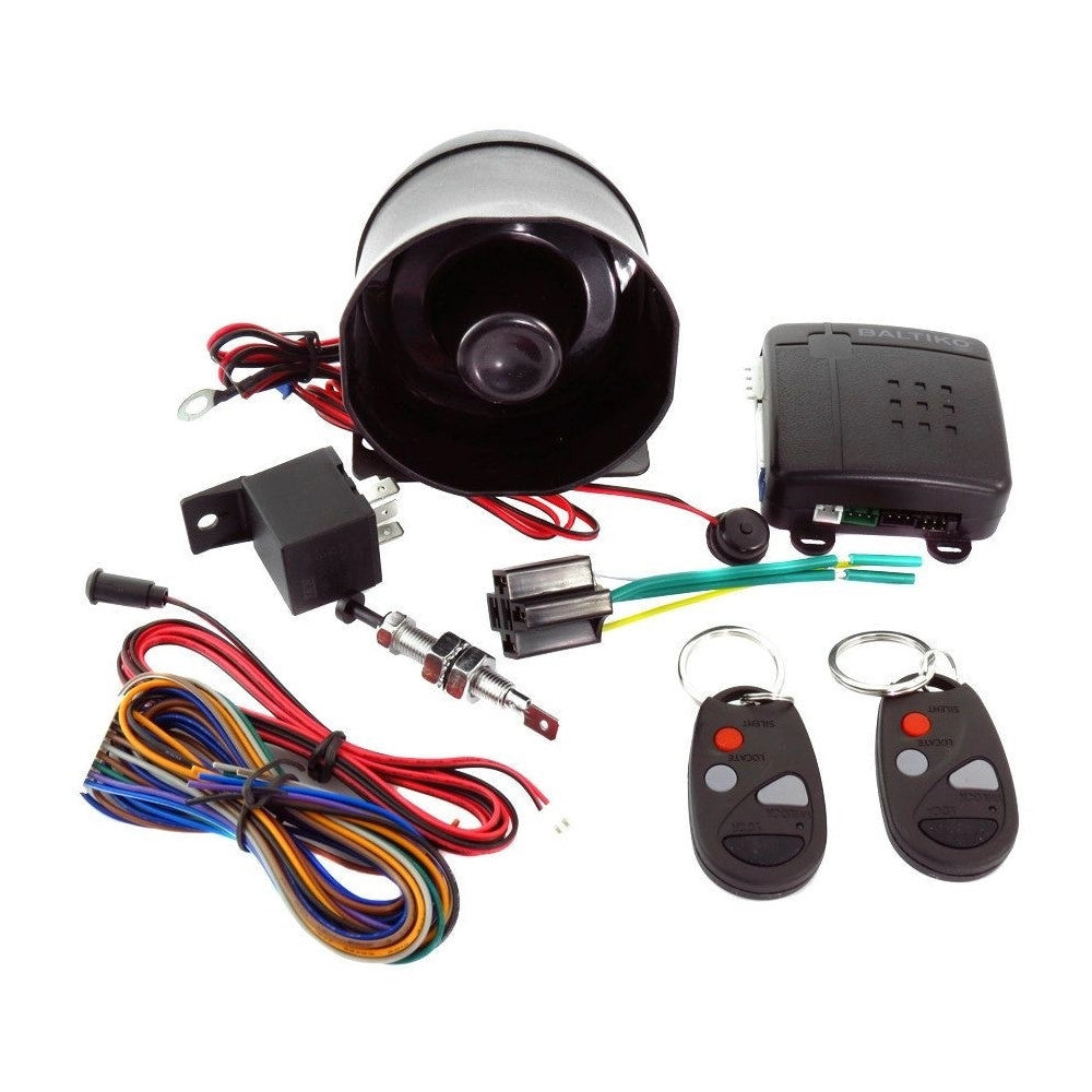 Trade Shop - Allarme Antifurto Auto Universale Furgone Camper Roulotte 2 Telecomandi -