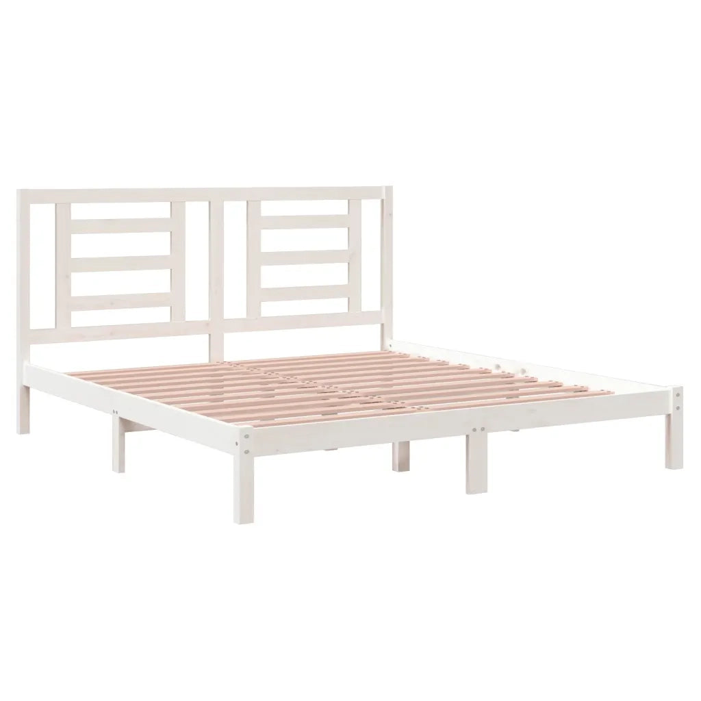 Giroletto Bianco in Legno Massello 180x200 cm Super King 3104364