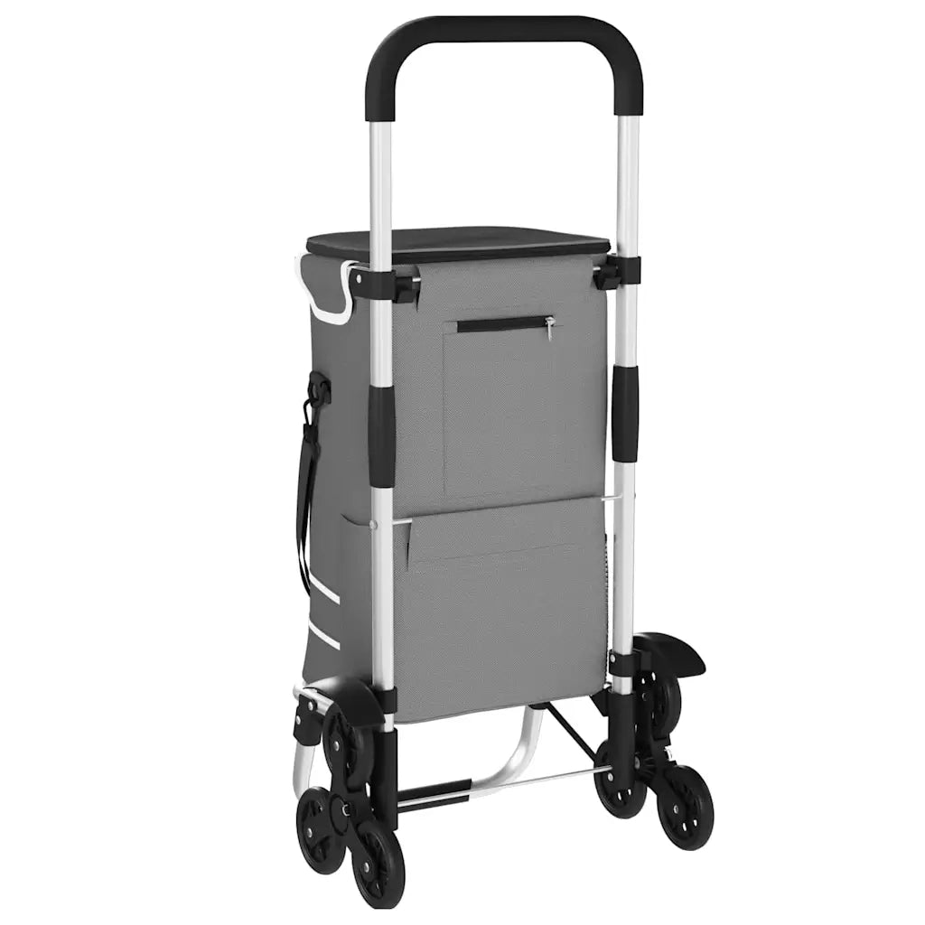 Carrello della spesa Grigio 47 x 39 x 100,5 cm Tessuto Oxford 42002338