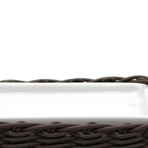 Portasapone in ceramica bianco - serie Fibra