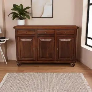 Credenza base napoletana arte povera 3 ante noce Bassano