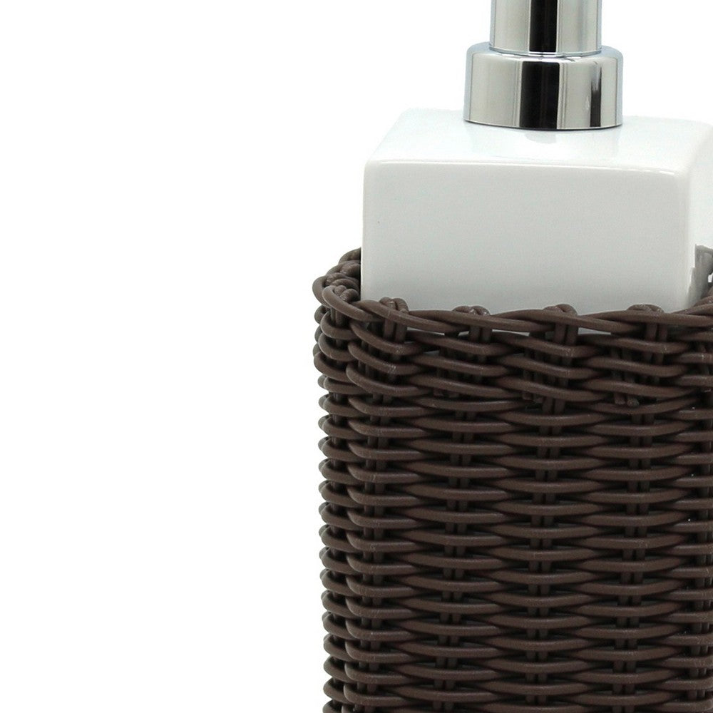 Dispenser in ceramica bianco - serie Fibra