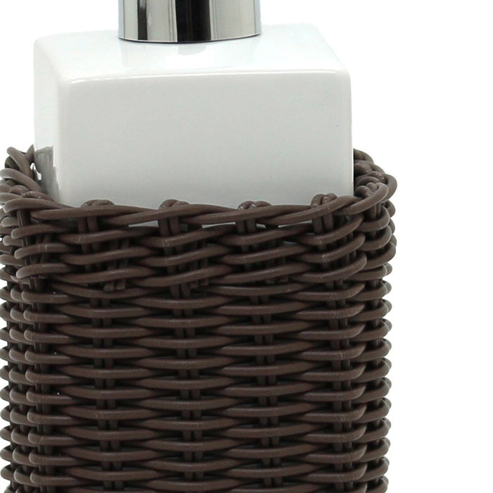 Dispenser in ceramica bianco - serie Fibra