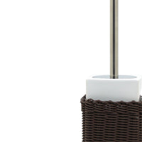 Portascopino in ceramica bianco - serie Fibra