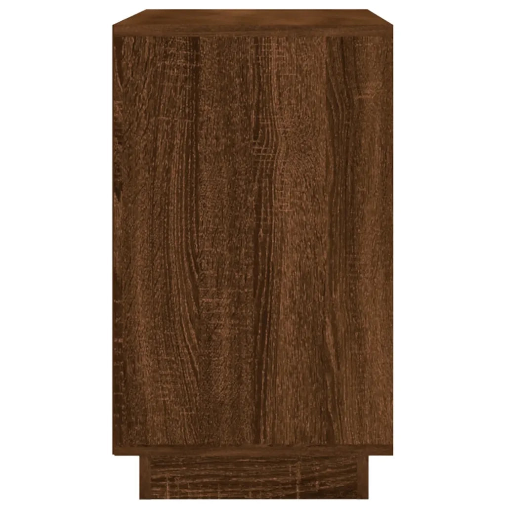 Credenza Rovere Marrone 102x35x60 cm in Legno Multistrato 831884