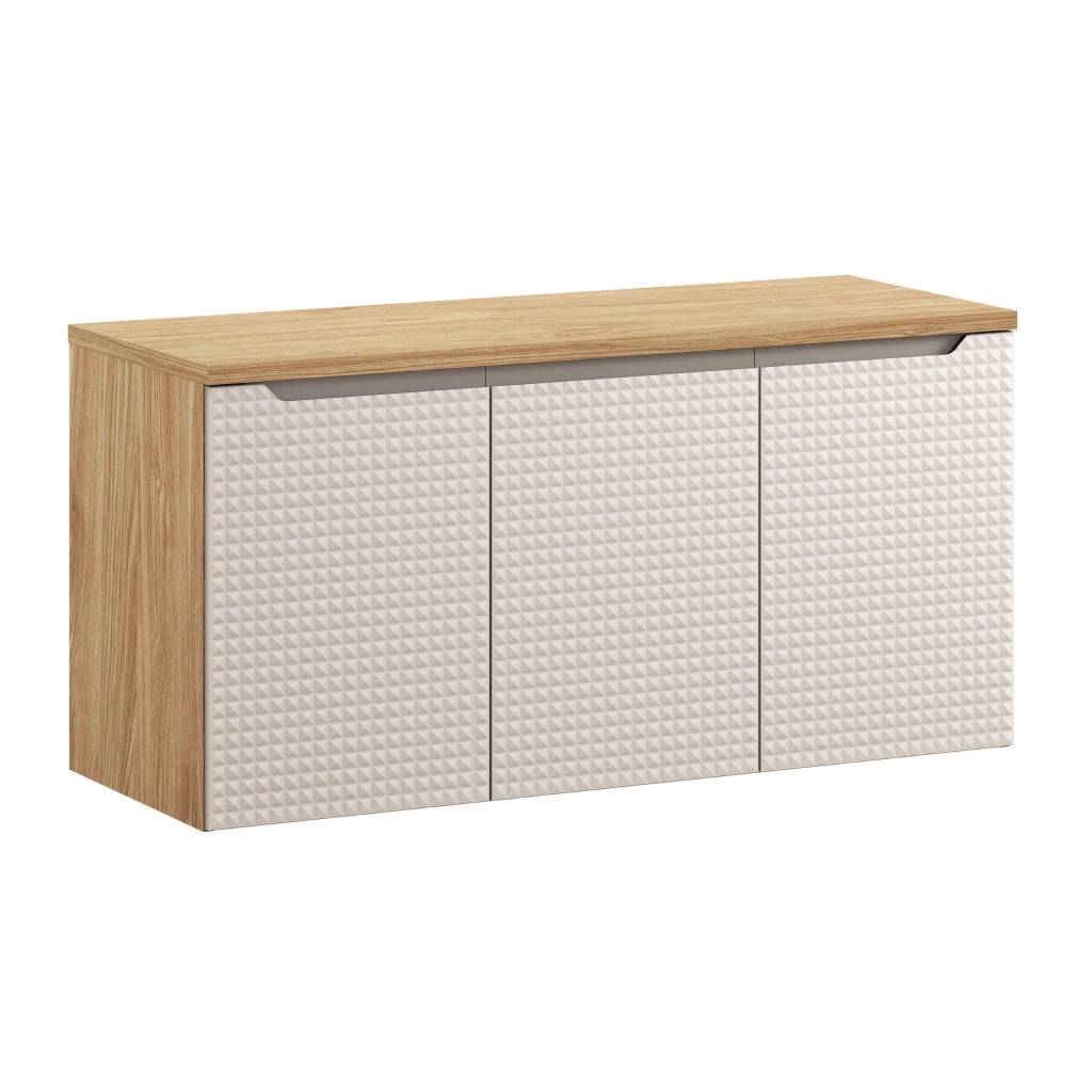Set mobili bagno 120 cm con piano Luxor Beige 120 x 1401 x 46 cm