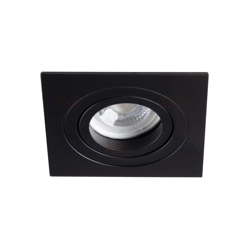 Kanlux SEIDY faretto da incasso quadrato nero GX5.3 50W