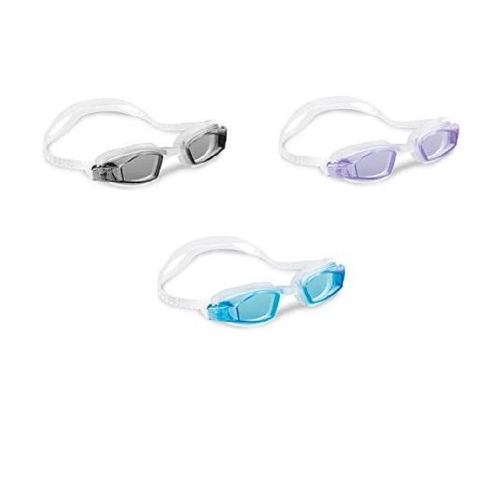 Trade Shop - Occhialini Free Style Per Nuoto Piscina Con Protezione Uv Colori Assortiti 55682 -