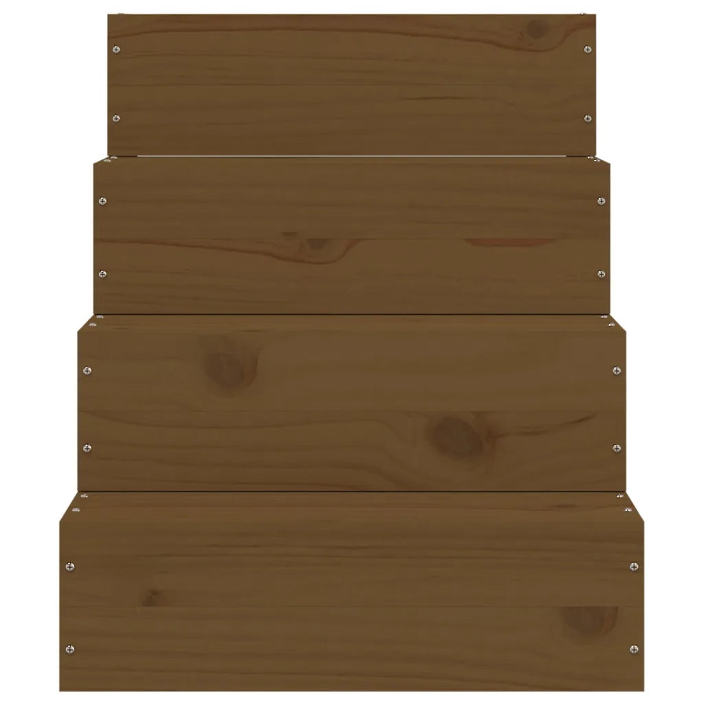 Scala per Animali Ambra 40x49x47 cm in Legno Massello di Pino 822469