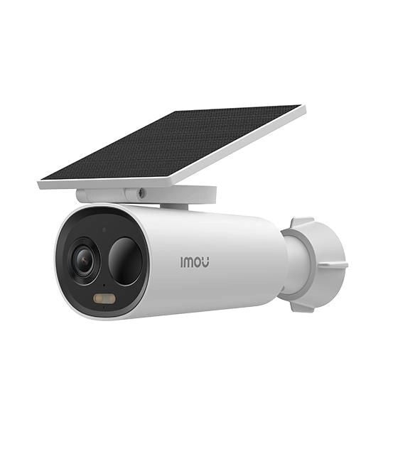 Imou IPC-K9DCP-3T0WE-V2-AE Cell 3C Telecamera IP da Esterno 3MP 2K QHD Wi-Fi Batteria 5000 mAh Pannello Solare IP66 colore Bianco