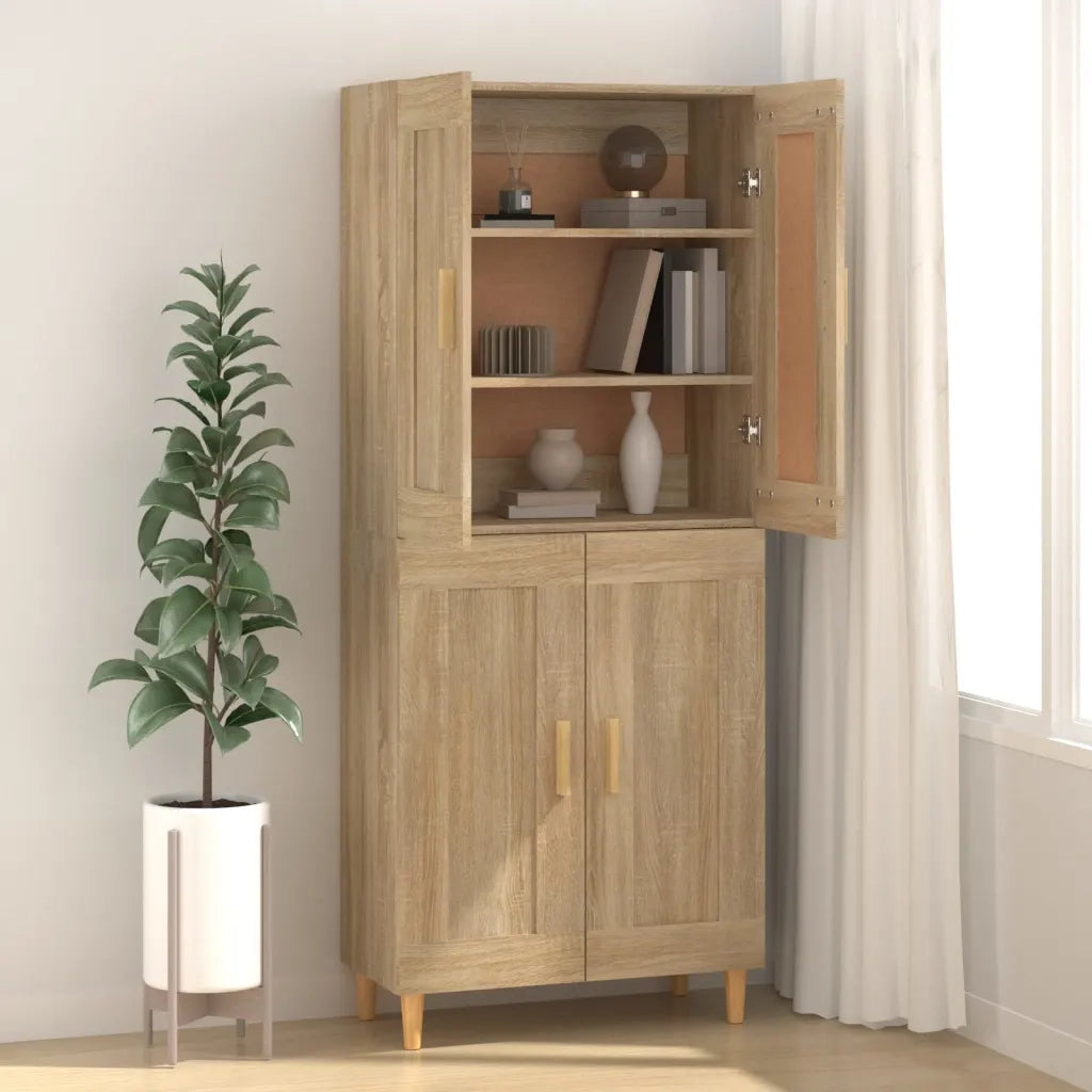Credenza | Madia | Buffet da pranzo | Armadio da pranzo Rovere Sonoma 69,5x34x90 cm in Legno Multistrato