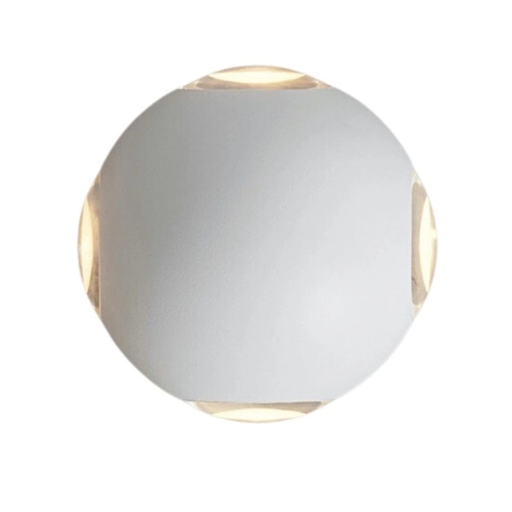 Luce da parete led rotonda optonica 4 fasci luminosi luce naturale 4w 4000k