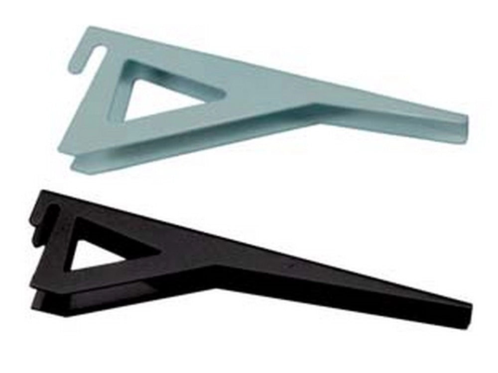 10pz mensole reggipiano per cremagliera - mm.150 bianco portata kg.50 cod:ferx.fer88008