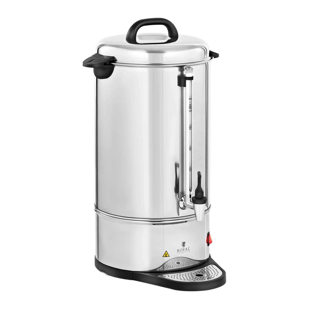 Caffettiera/percolatrice elettrica professionale di grande capacità (Potenza: 1550 watt funzione di preparazione/mantenimento in caldo volume: 15 litri rubinetto) 14_0004680