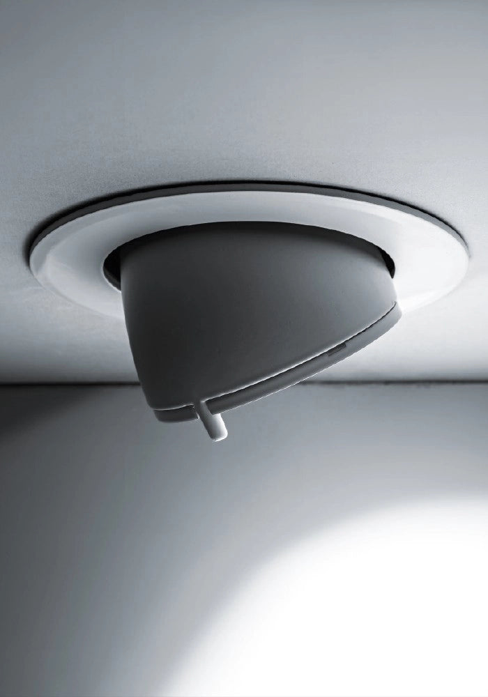 Downlight a incasso orientabile LOOP LED 30W 3000K 36° IP20 Bianco - Faretto cardanico ad alta efficienza CRI90 per interni - Rossini Illuminazione
