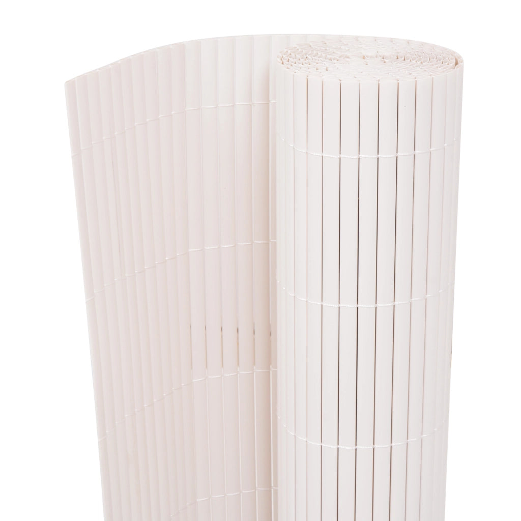 Recinzione da Giardino Doppio Lato PVC 150x500 cm Bianco