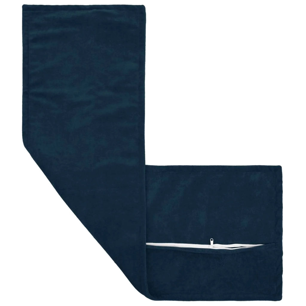 Cuscino con cuscino HOUTEN Blu 40 x 145 cm Fleece in microfibra 934419