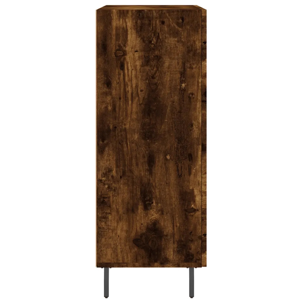 Credenza Rovere Fumo 69,5x34x90 cm in Legno Multistrato 827937