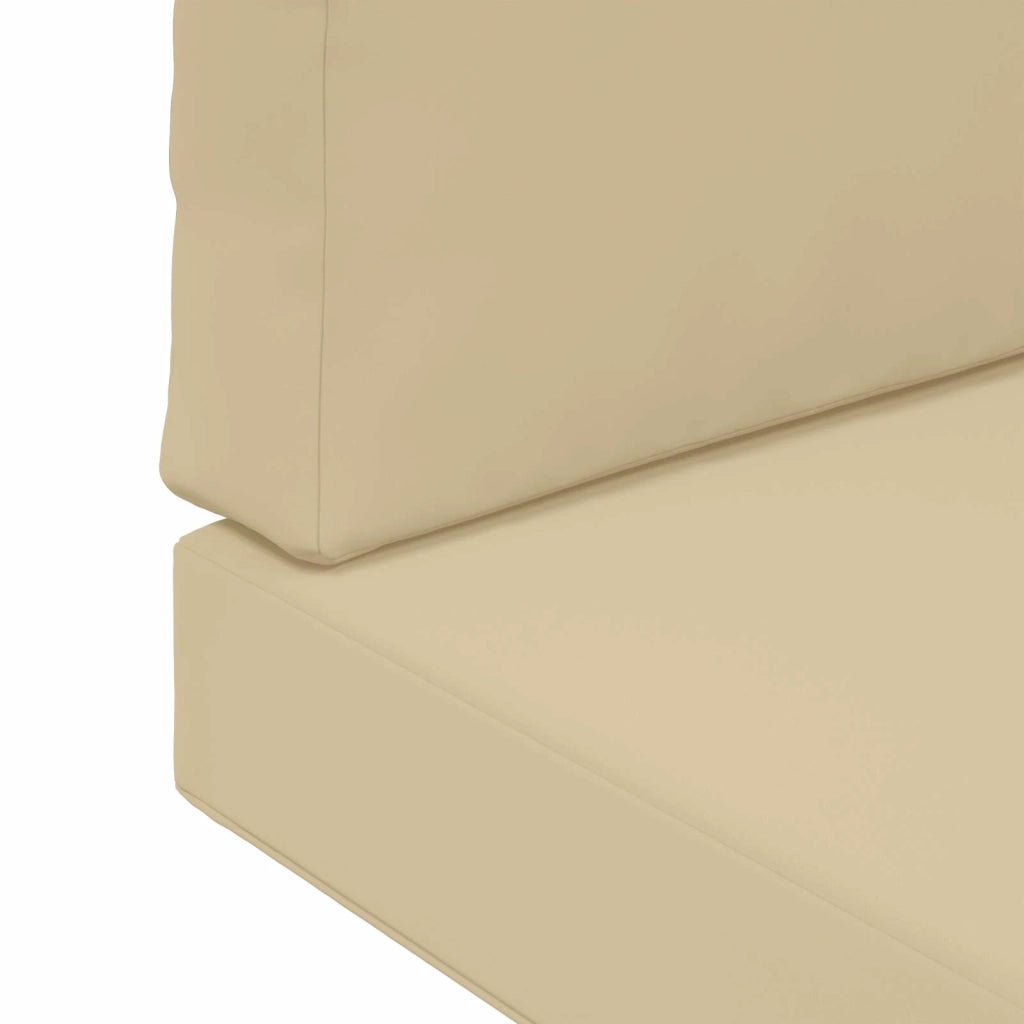 Cuscino per divano da esterno 3 pcs Beige Poliestere 900866
