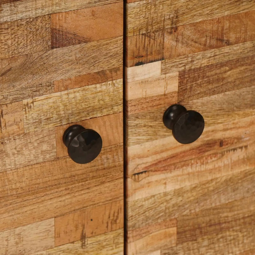 Mobile laterale Marrone 60 x 33 x 75 cm Legno di mango massello