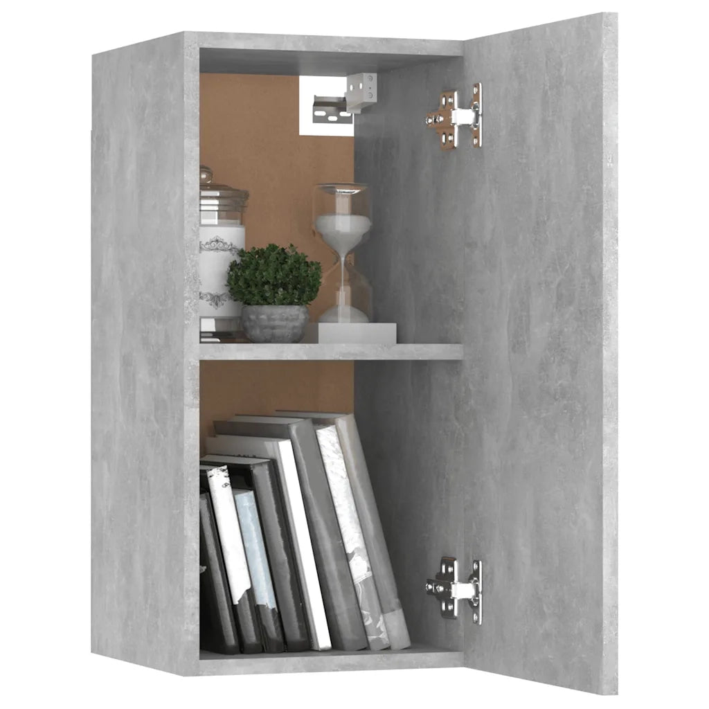 Set Mobile Porta TV 8 pz Grigio Cemento in Truciolato   cod mxl 35567