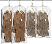 Set di 4 Borse di Stoccaggio a Vuoto – Borse per Abiti con Grucce di Appoggio – Ideali per Risparmiare Spazio per Giacche, Costumi e Gonne – Adatte per la Casa e i Viaggi