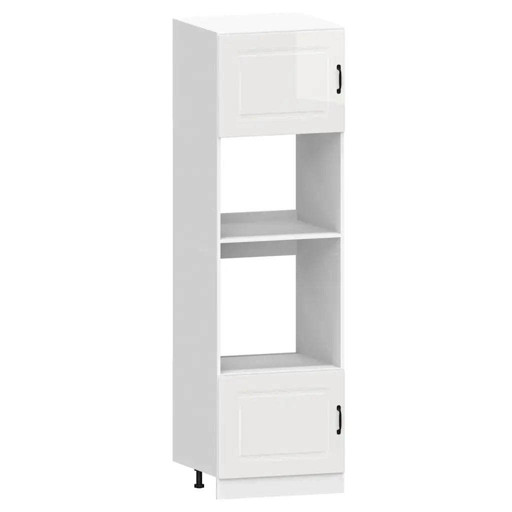 Set Mobili da Cucina 7 pz Kalmar Bianchi Lucido in Truciolato 3314733