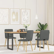 vidaXL Sedie da Pranzo 4 pz Grigio Scuro in Tessuto